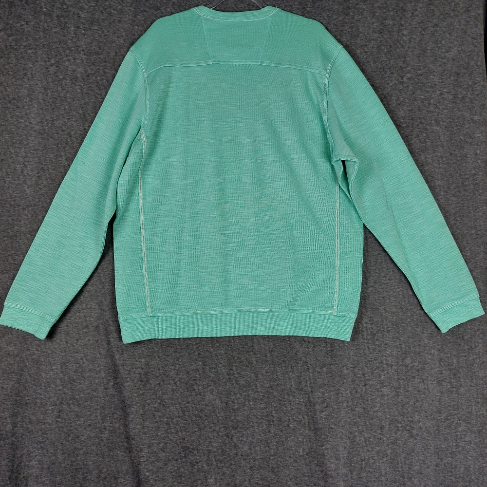 TOMMY BAHAMA TABAGO BAY CREWNECK MENS MINT GREEN LONG SLEEVE SWEATSHIRT SIZE XLT - Picture 9 of 9